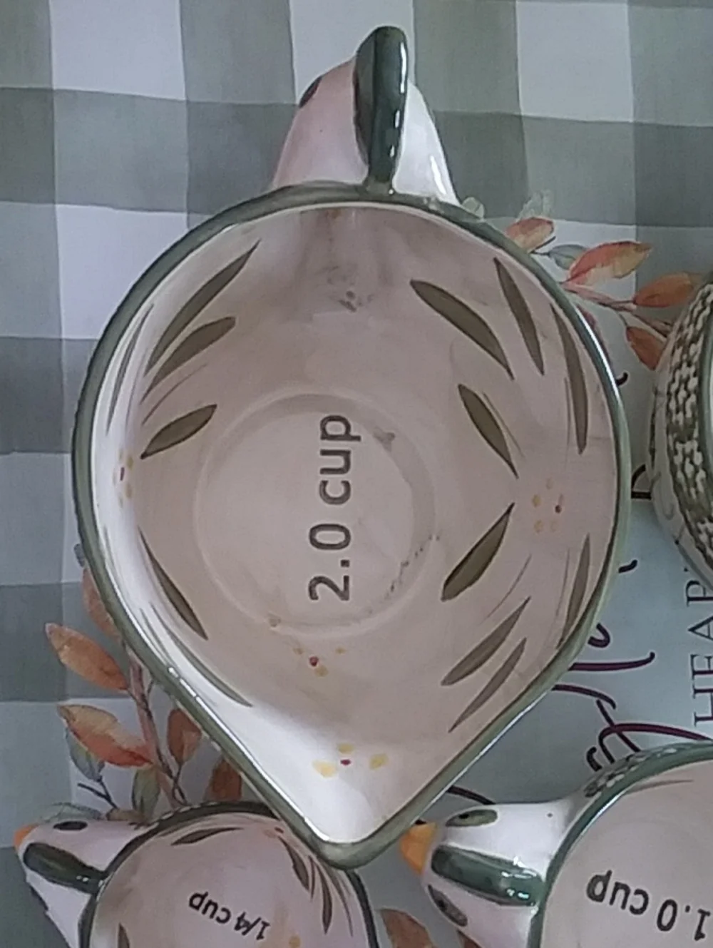 Temptations Old World Green Set Of Measuring Cups